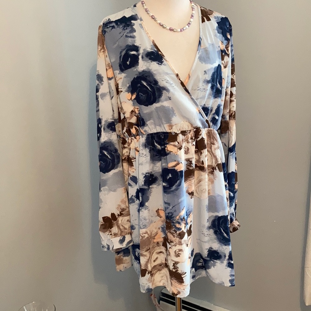 Pinkblush Floral Maternity mini dress XL NWT - Picture 2 of 12
